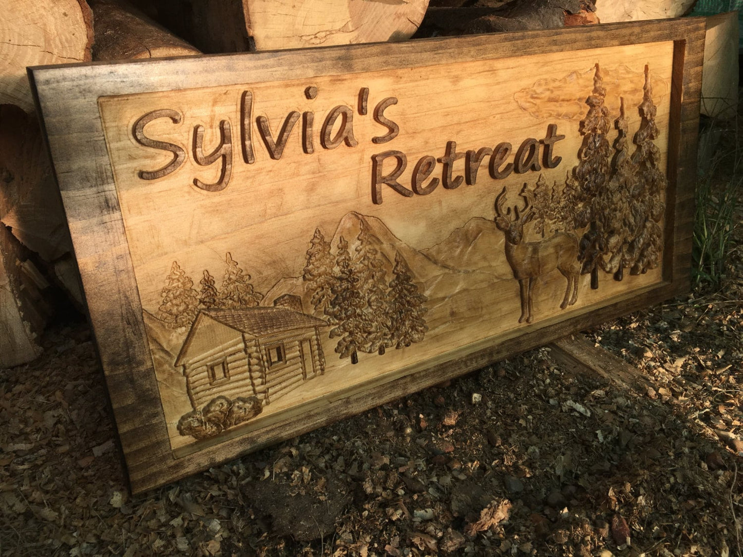 Cabin Sign, Mountains, Deer, Cabin Decor, Cabin Signs, Mountain Life, Wood Sign, Hunting Cabin, Log Cabin, Country Decor, Country Sign