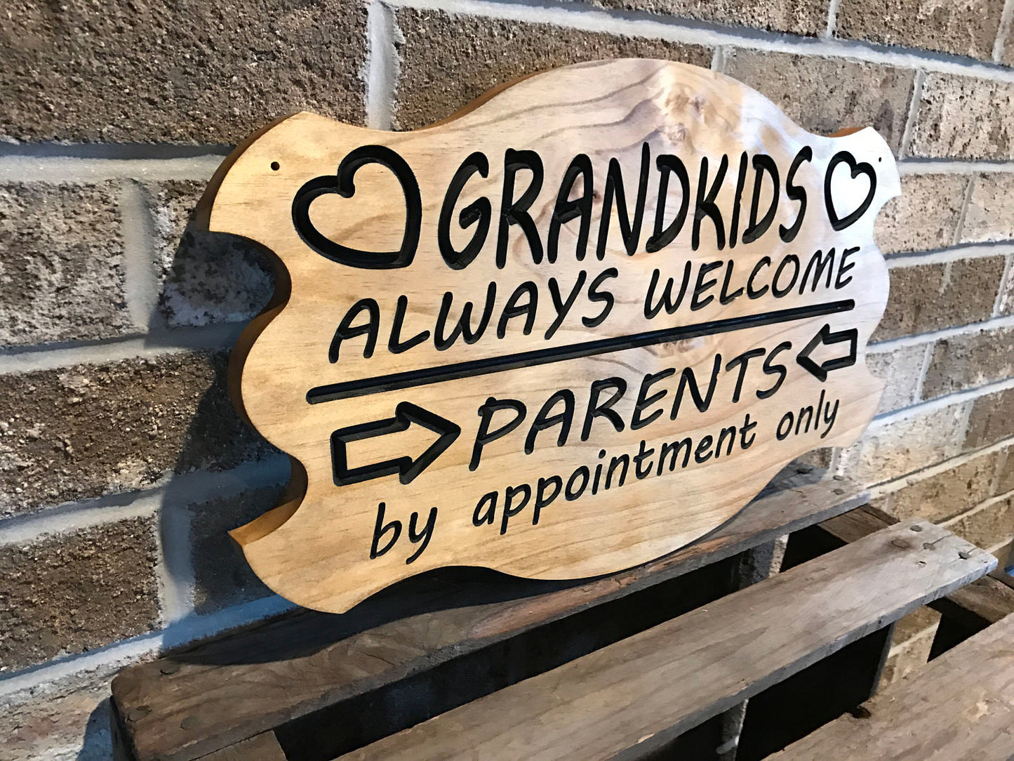Grandparents Sign, Grandkids Sign, Grandparent Gift, Wood Sign, Wooden Sign, Grandma Gift, Grandpa Gift, Grandparents, Grandchildren