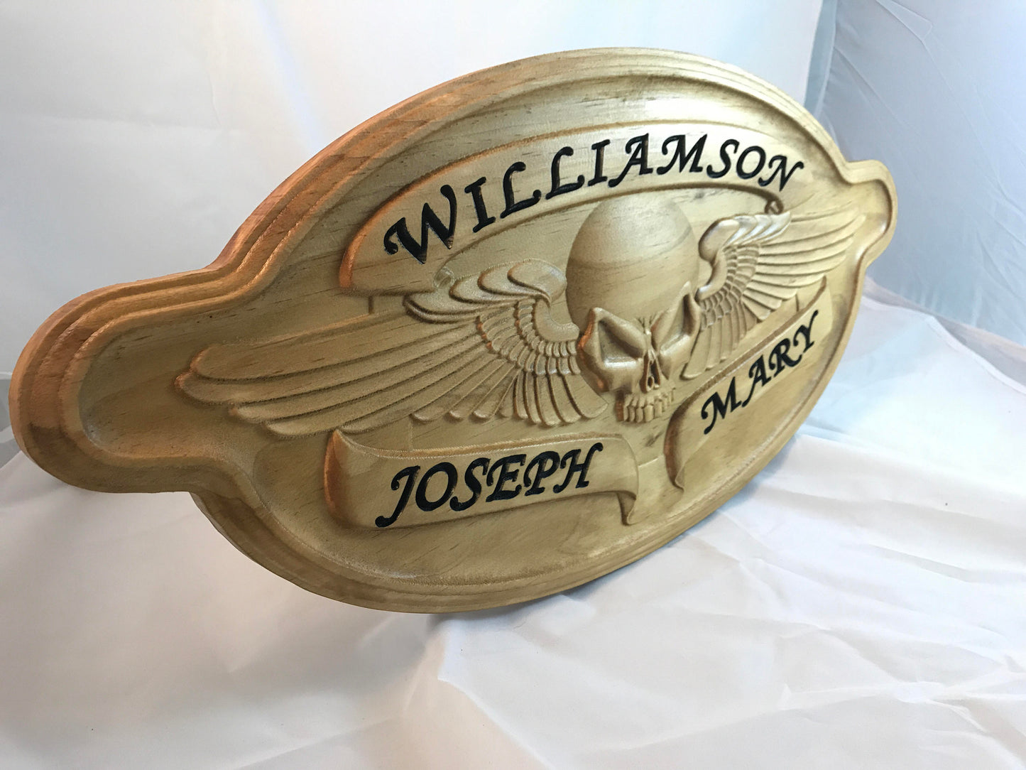 Personalized Motorcycle Skull Sign Custom Gift for him Man Cave Sign Harley Davidson Biker Distressed Rustic Wood Sign Wooden Sign Decor