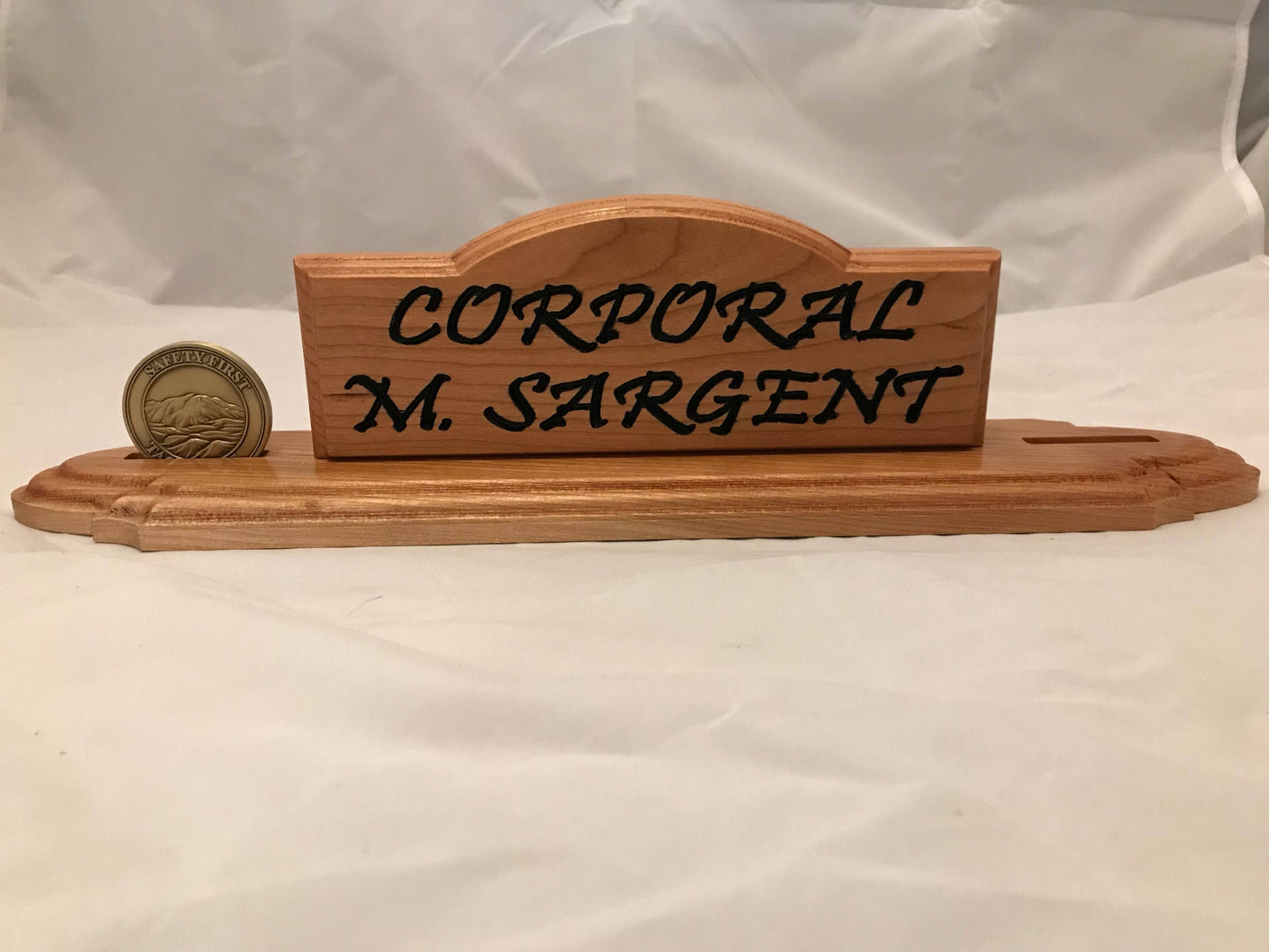 Personalized Military Challenge Coin Holder Army Air Force Marines Navy Christmas Retirement Graduation Fathers Day Mothers Day Engraved