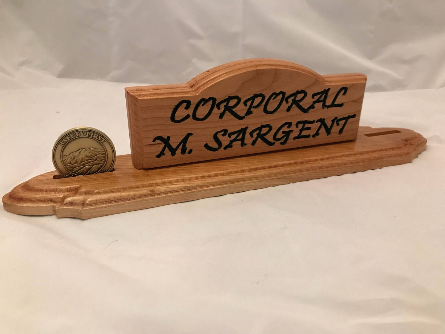 Personalized Military Challenge Coin Holder Army Air Force Marines Navy Christmas Retirement Graduation Fathers Day Mothers Day Engraved