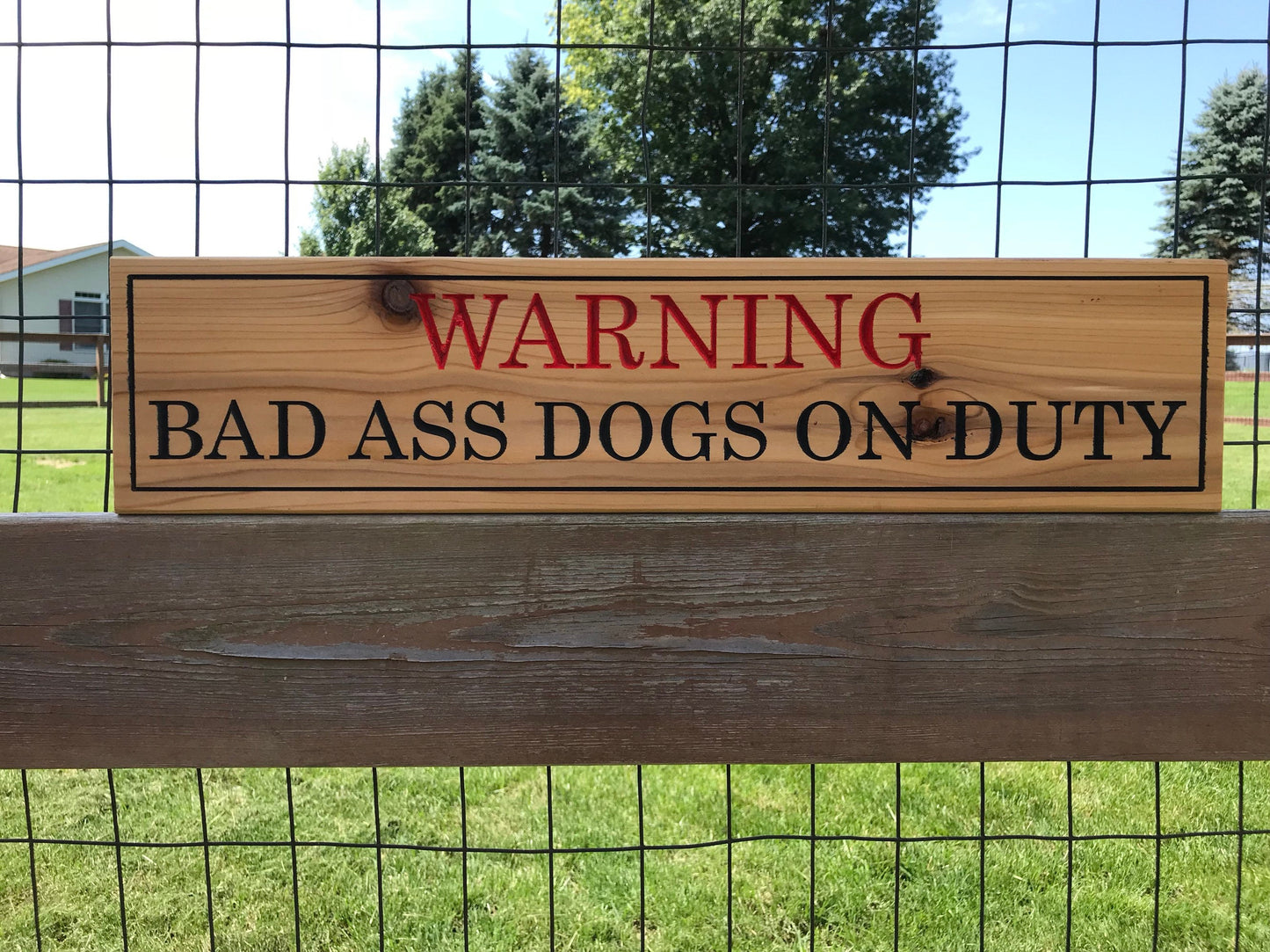 Personalized No Trespassing Beware of Dog Private Property Custom Wood Sign Custom Rustic Family Anniversary Gift Fathers Day Mothers Day