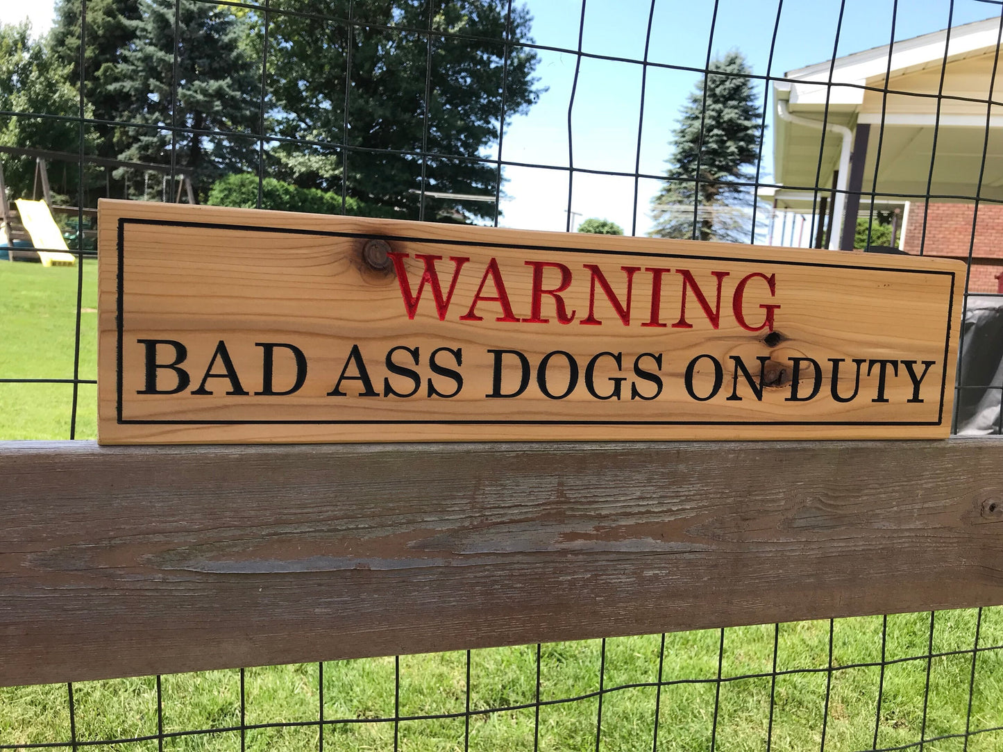 Personalized No Trespassing Beware of Dog Private Property Custom Wood Sign Custom Rustic Family Anniversary Gift Fathers Day Mothers Day