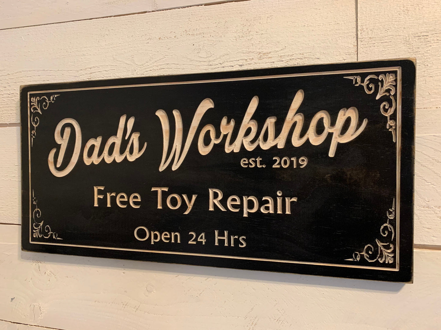 Gifts for Men Gifts For Him Husband Gift Custom Garage Sign Wooden Shop Sign Personalized Man Birthday Gift Construction Wood Workshop Sign