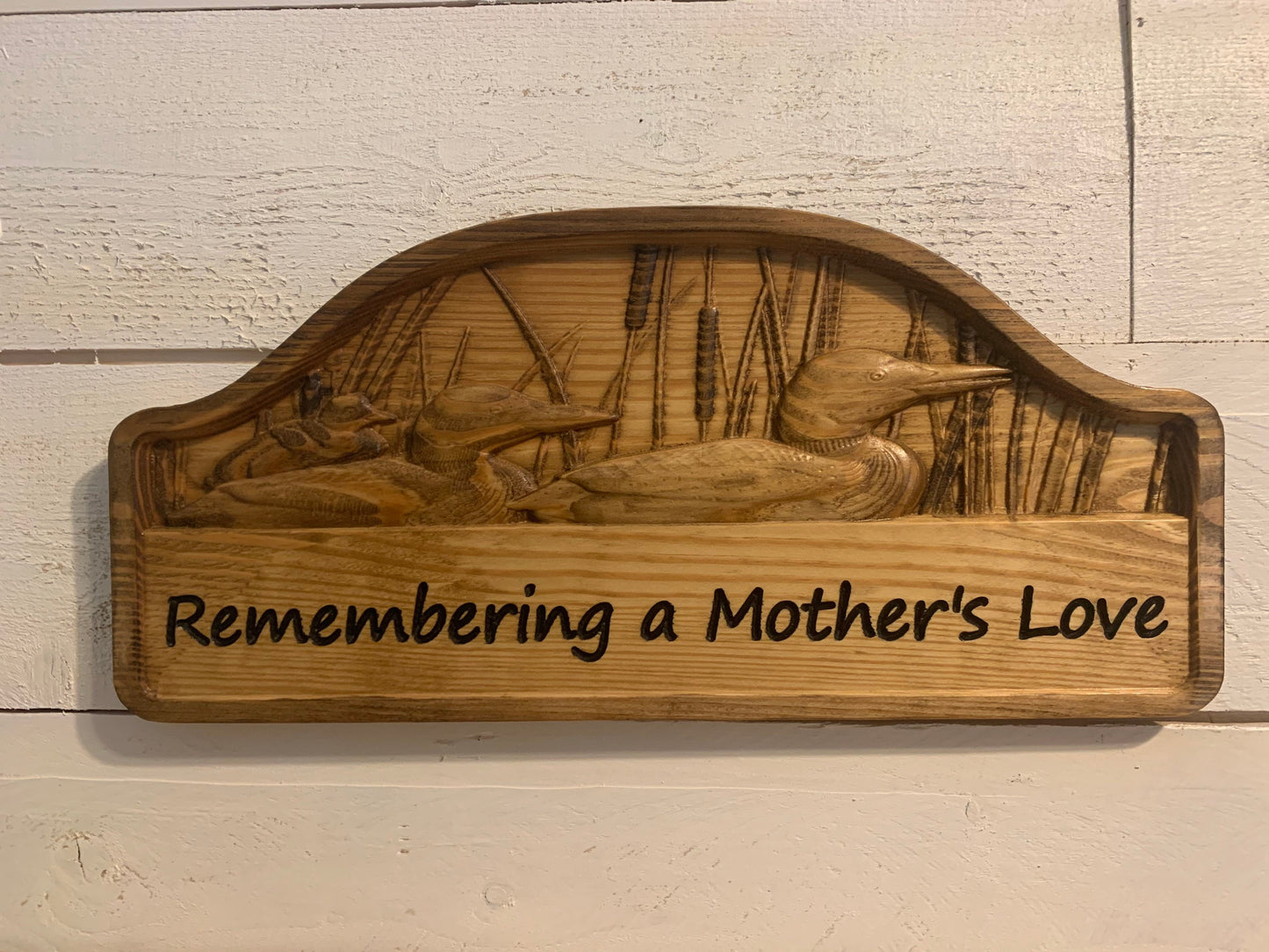 Personalized Loon Wood Sign Camping Cabin Lake Home Decor Rustic Custom Sign Wood Sign Anniversary Christmas Wedding Birthday Fathers Day