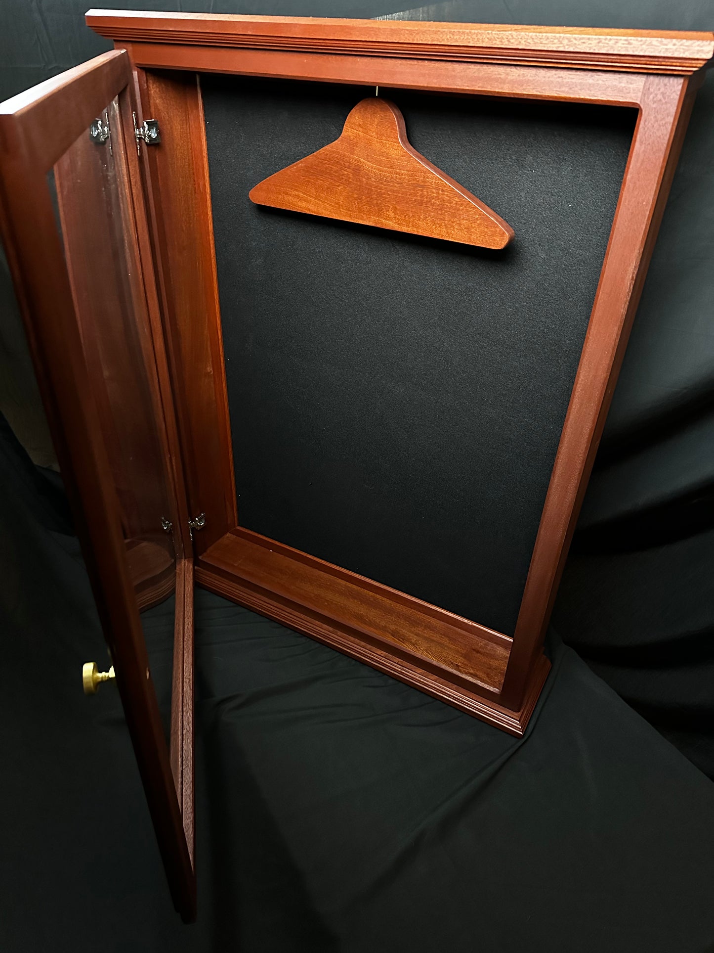 Deluxe Uniform Display Case with (optional) matching Flag Case