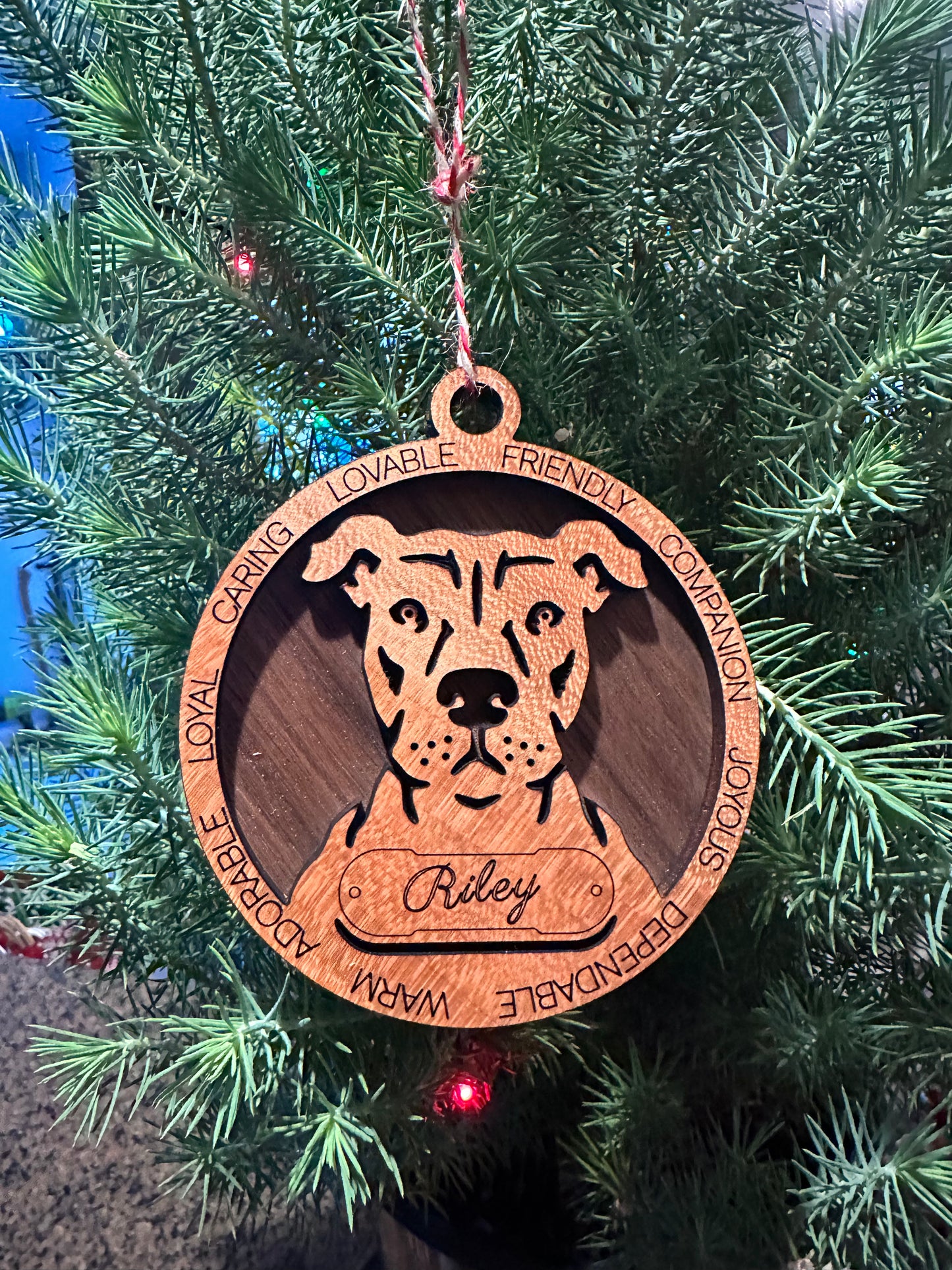 Wooden Dog Ornaments