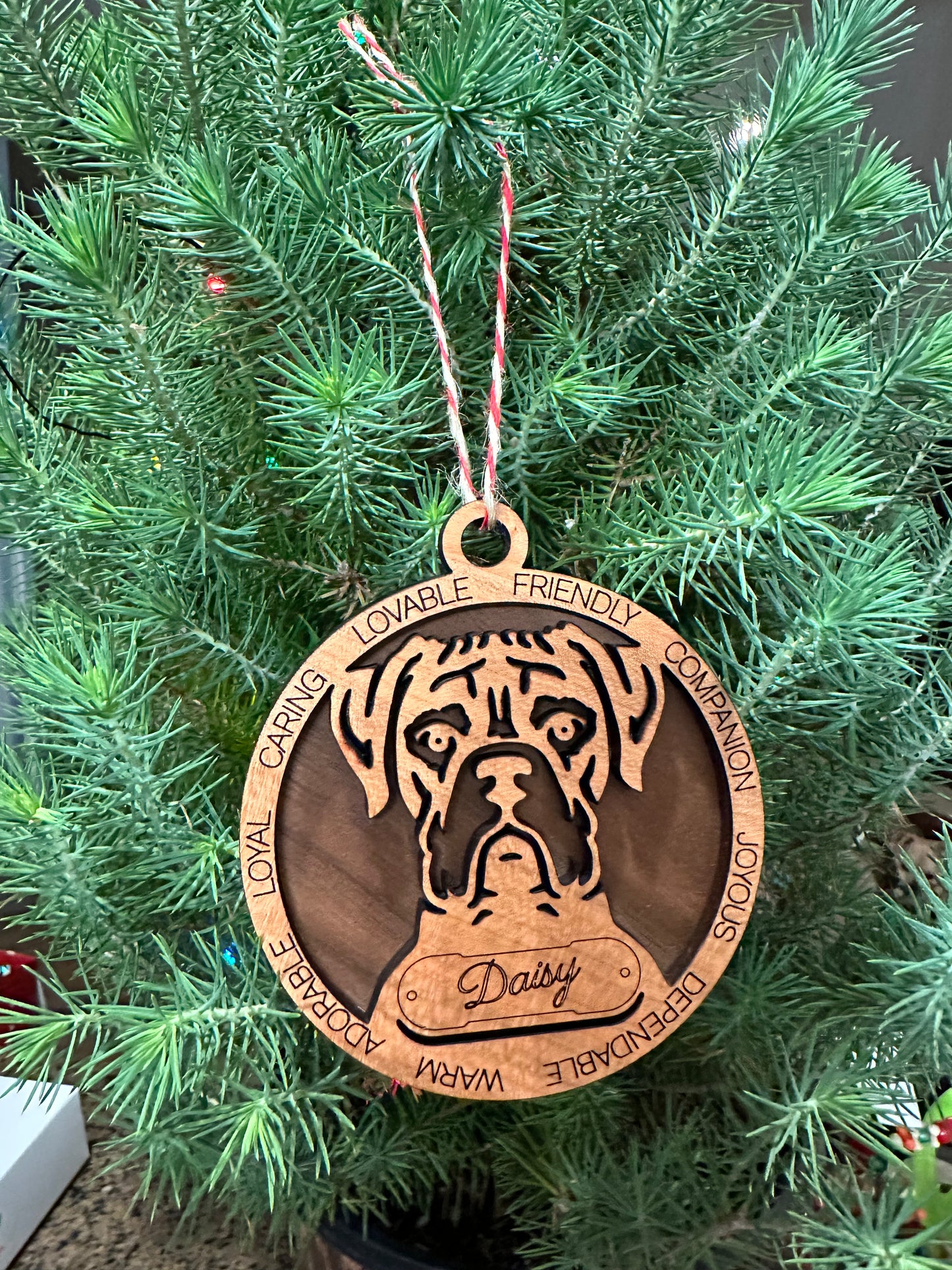 Wooden Dog Ornaments