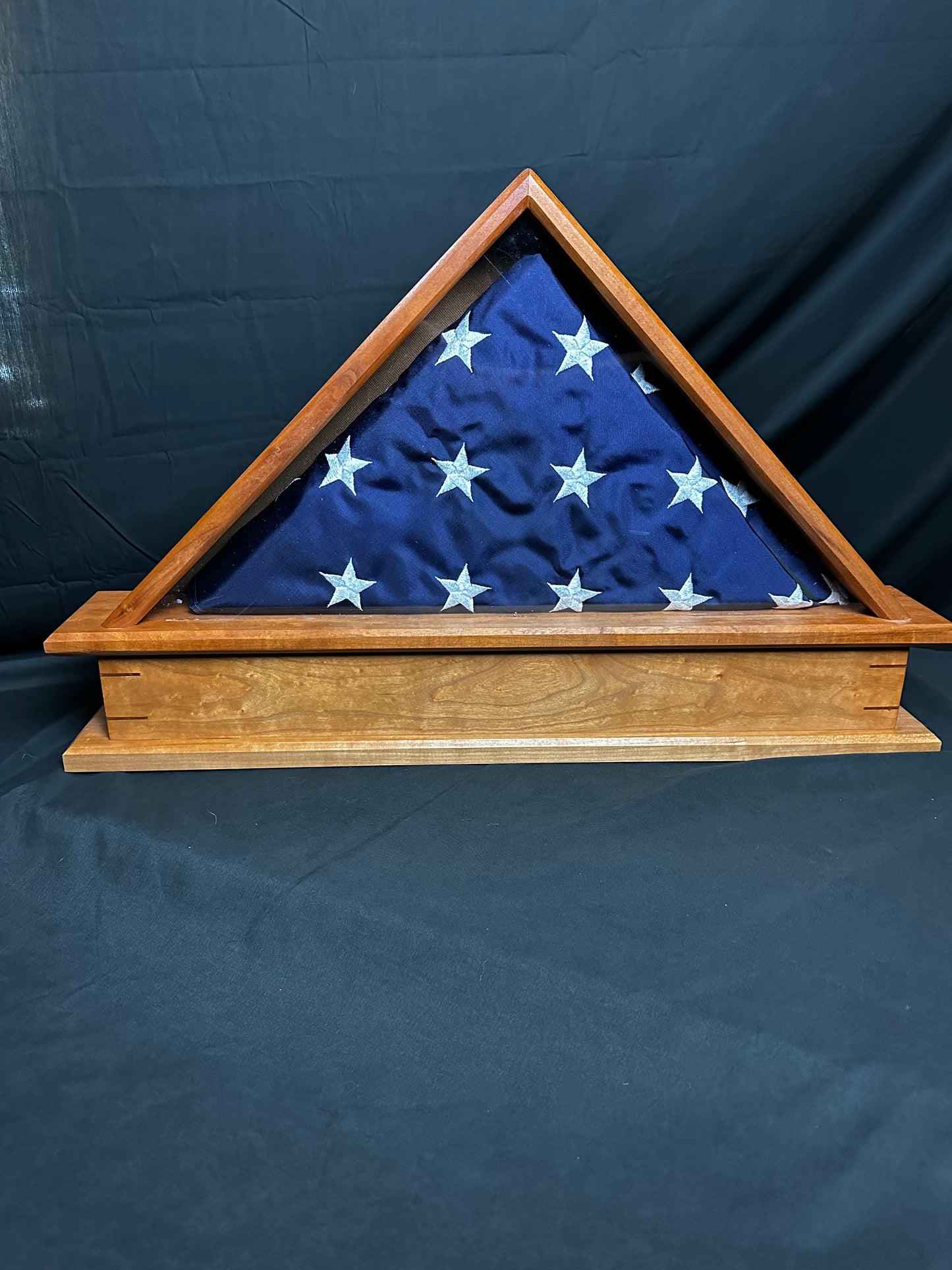 Raised Burial Flag Case