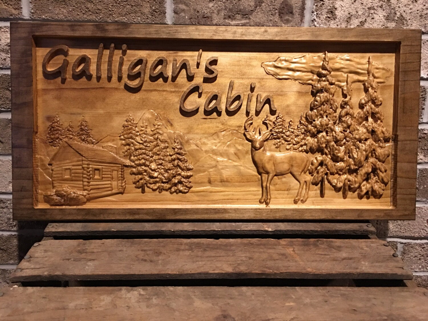 Welcome Wood Carved Sign newest Welcome Deer Sign Mountain Welcome Sign