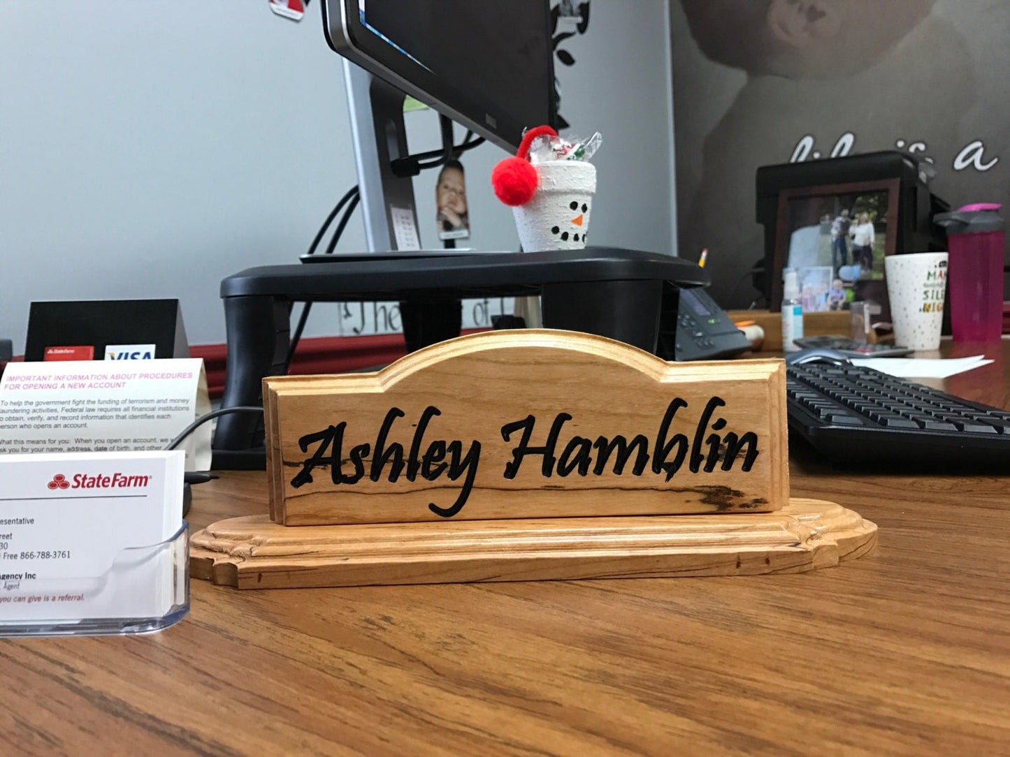 Desk Name Plate, Name Plate, Teacher Gift, Office Decor, Desk Sign, Desk Decor, Name Sign, Nameplate, Personalized, Office