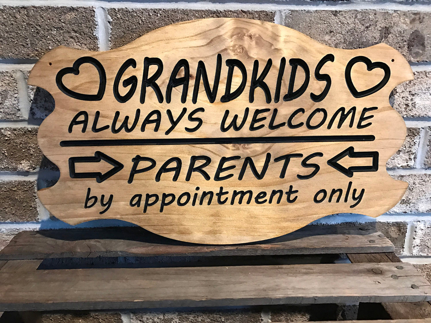 Grandparents Sign, Grandkids Sign, Grandparent Gift, Wood Sign, Wooden Sign, Grandma Gift, Grandpa Gift, Grandparents, Grandchildren