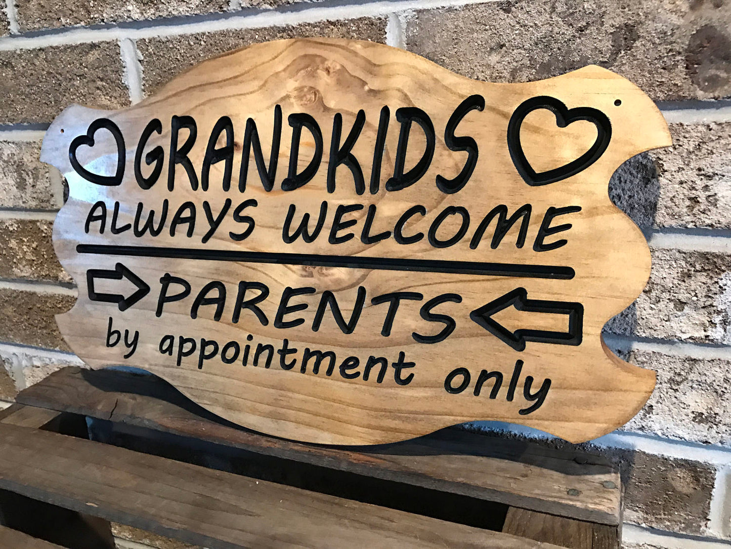 Grandparents Sign, Grandkids Sign, Grandparent Gift, Wood Sign, Wooden Sign, Grandma Gift, Grandpa Gift, Grandparents, Grandchildren