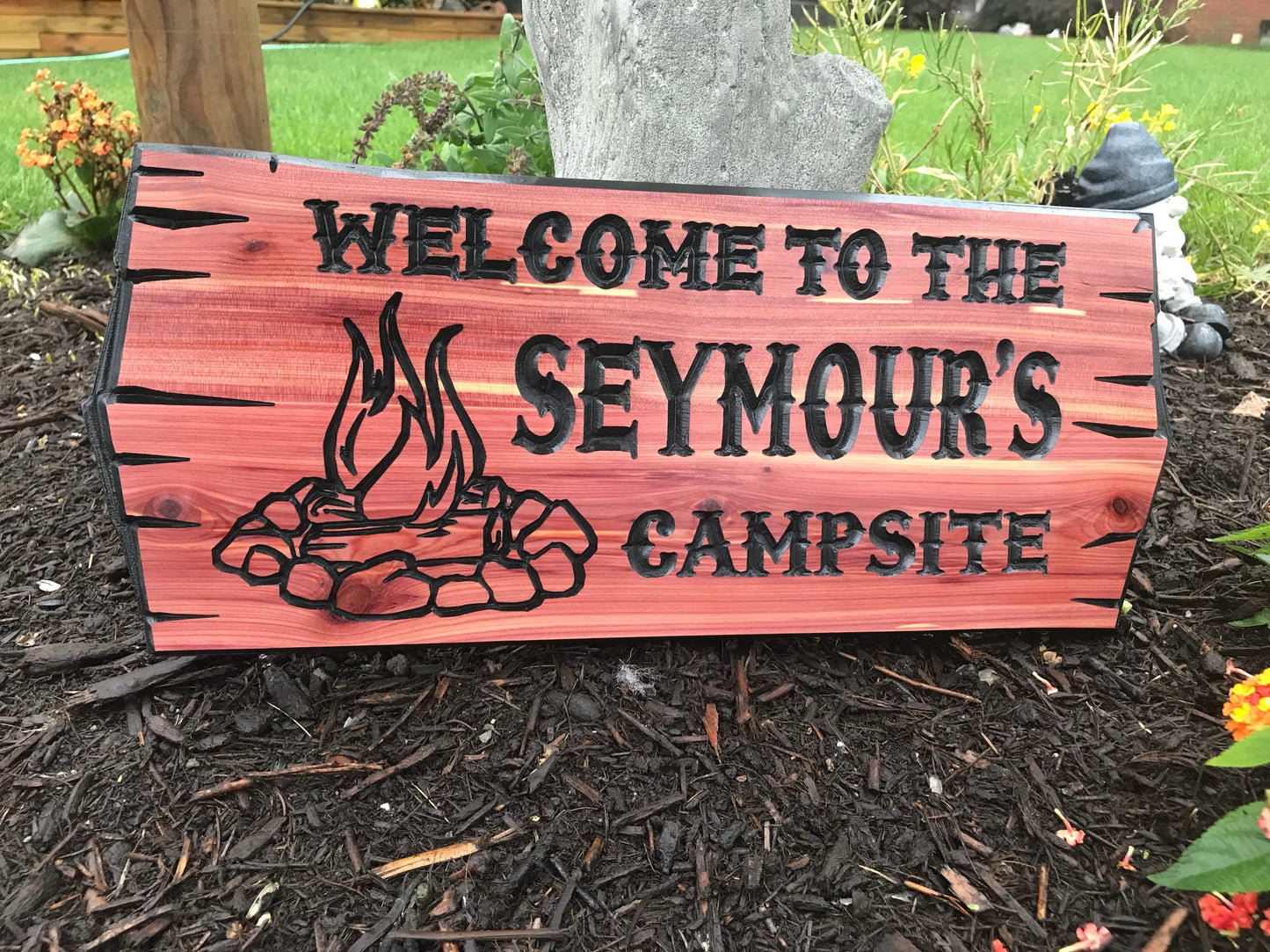 Personalized Cabin Retreat Sign Wooden Signs House Camp Sign Custom Outdoor Name Signs Custom Wood Signs Family Name Sign Campfire RV Sign