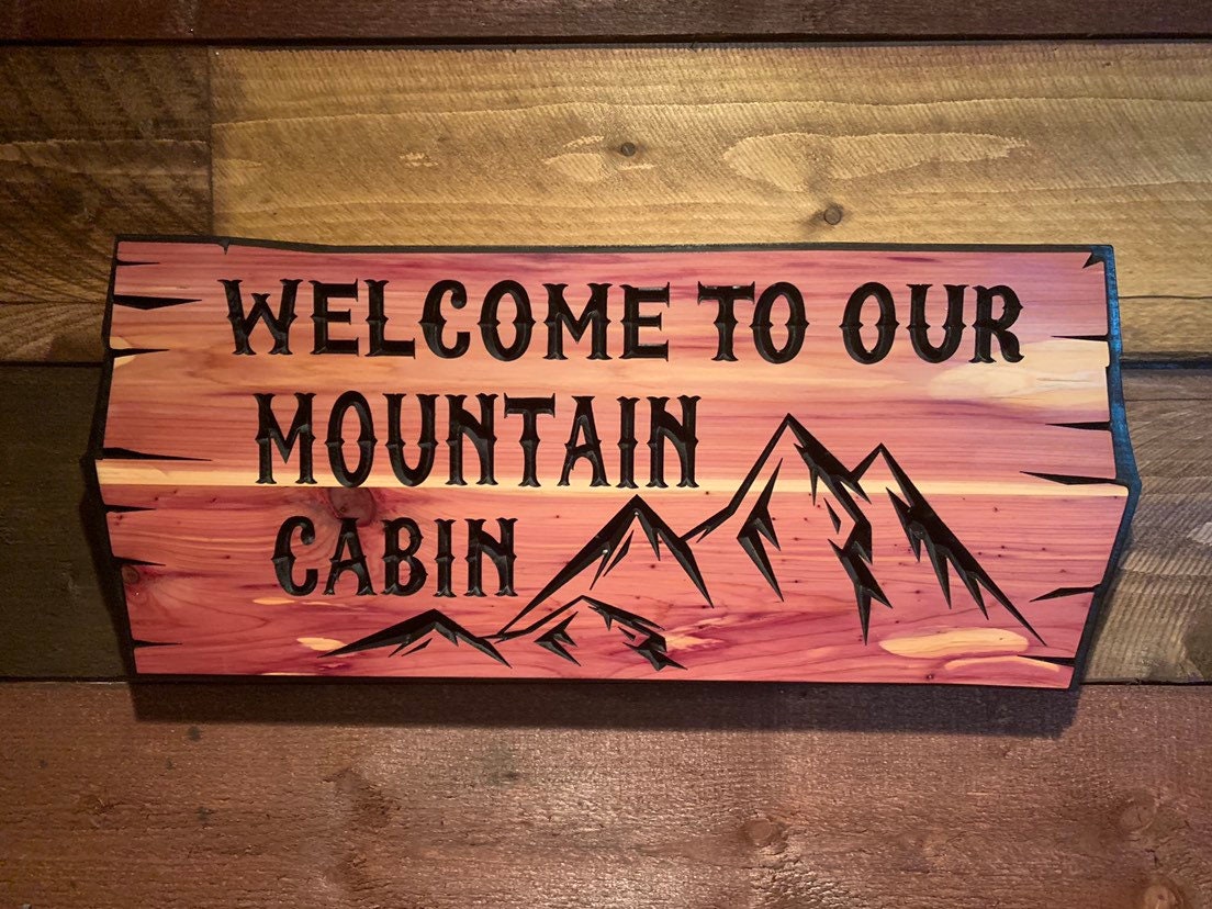 Personalized Cabin Retreat selling Vacation Lake House Family Home Signs House warming Rustic Sign Gifts Carved Custom Wooden Sign Beach Camping