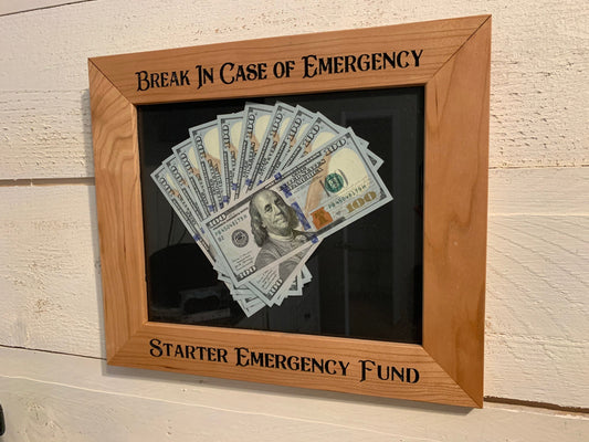 Emergency Fund Frame, Wedding Gift, Graduation Gift, Retirement Gift, New Baby, Ramsey