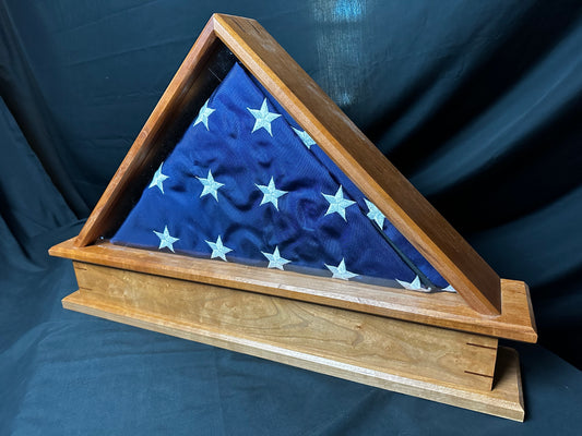 Raised Burial Flag Case